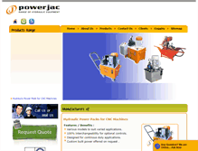 Tablet Screenshot of hydraulicpowerpacks.net